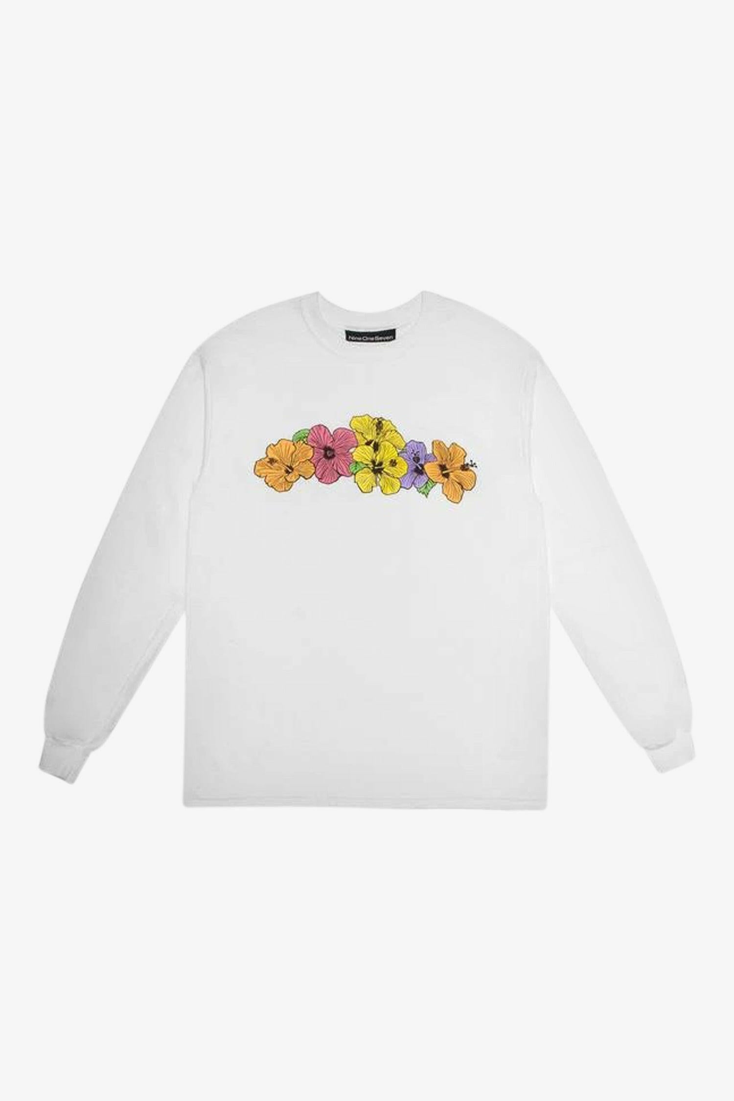 Selectshop FRAME - CALL ME 917 Hibiscus Long Sleeve T-Shirt Dubai