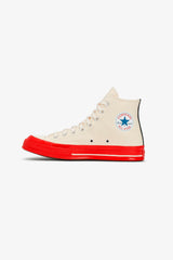 Selectshop FRAME - COMME DES GARCONS PLAY Converse Red Sole Chuck 70 High Top Footwear Dubai