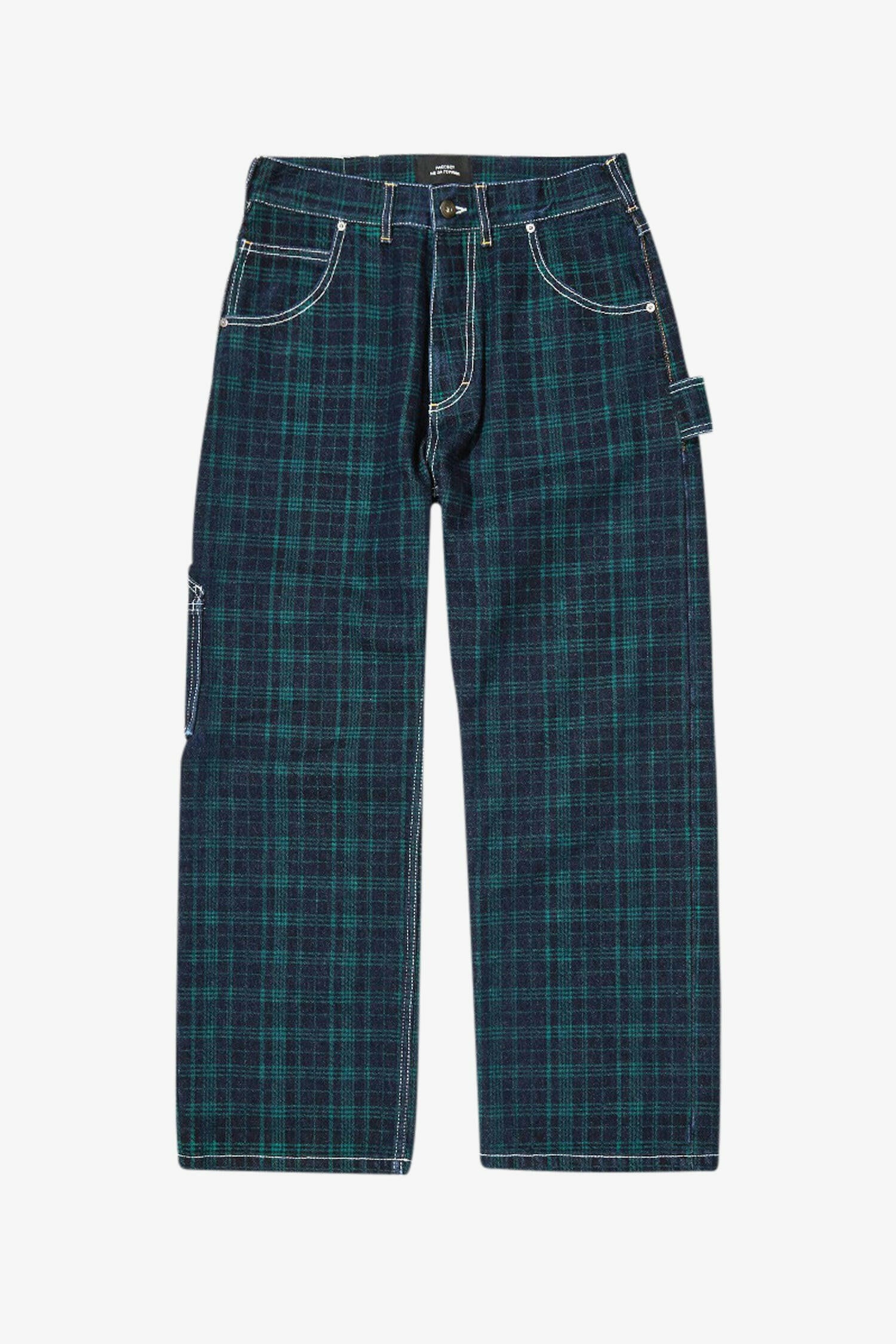 Selectshop FRAME - RASSVET Check Denim Work-Pants Bottoms Dubai