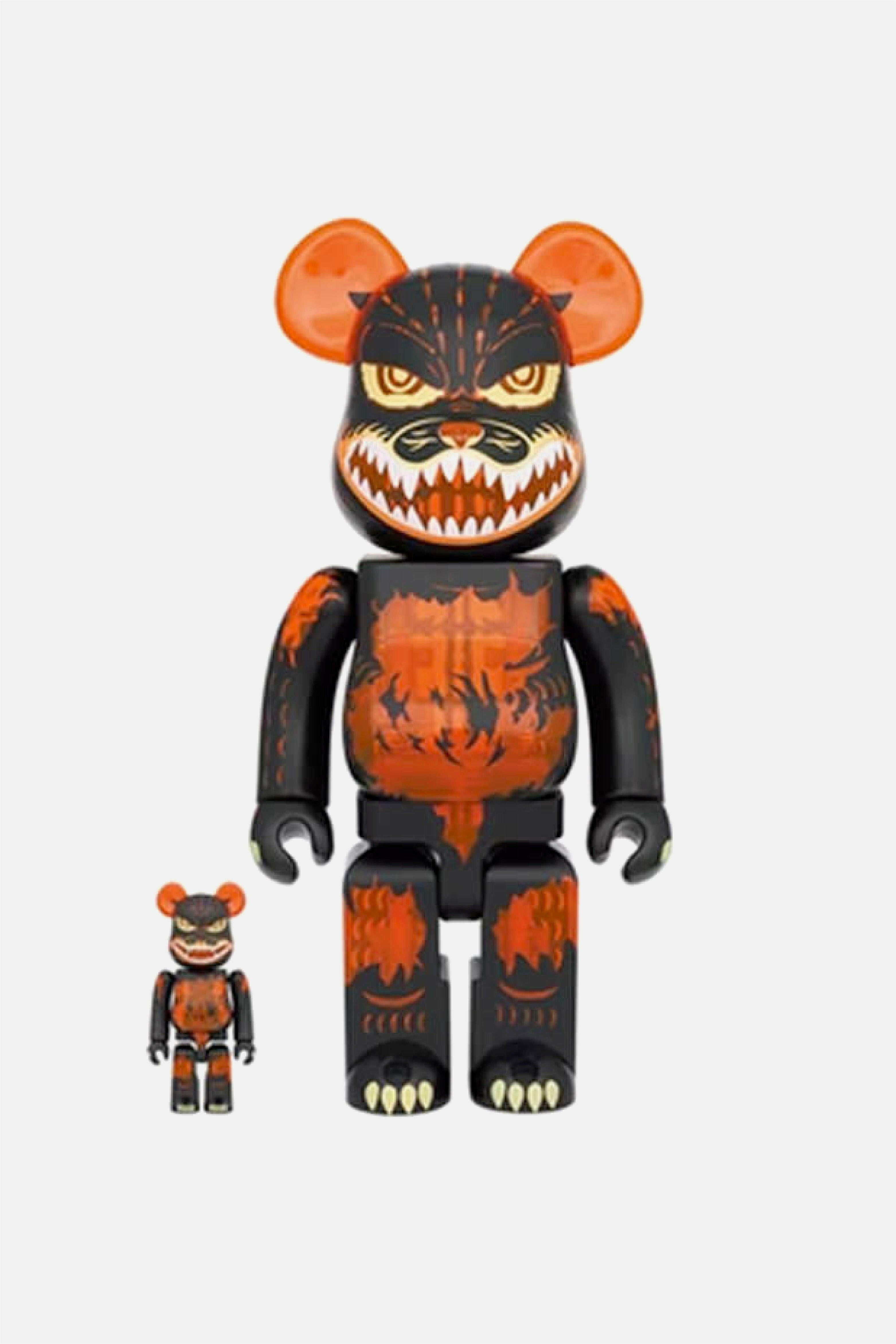 Selectshop FRAME - MEDICOM TOY Be@rbrick Godzilla From Godzilla vs Destoroyah (Meltdown: Clear Orange Ver.) 400%+100% Collectibles Dubai