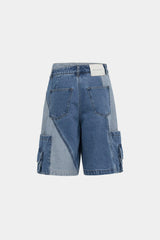 Selectshop FRAME - FENG CHEN WANG Double Waist Denim Cargo Short Bottoms Concept Store Dubai