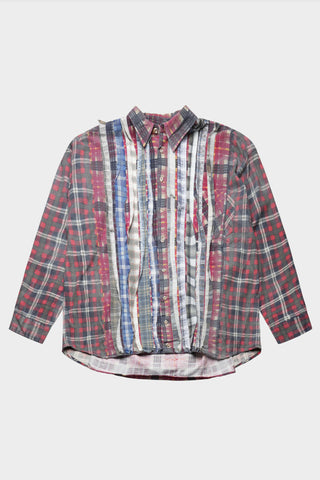 Reflection Ribbon Wide Flannel Shirt - (A)