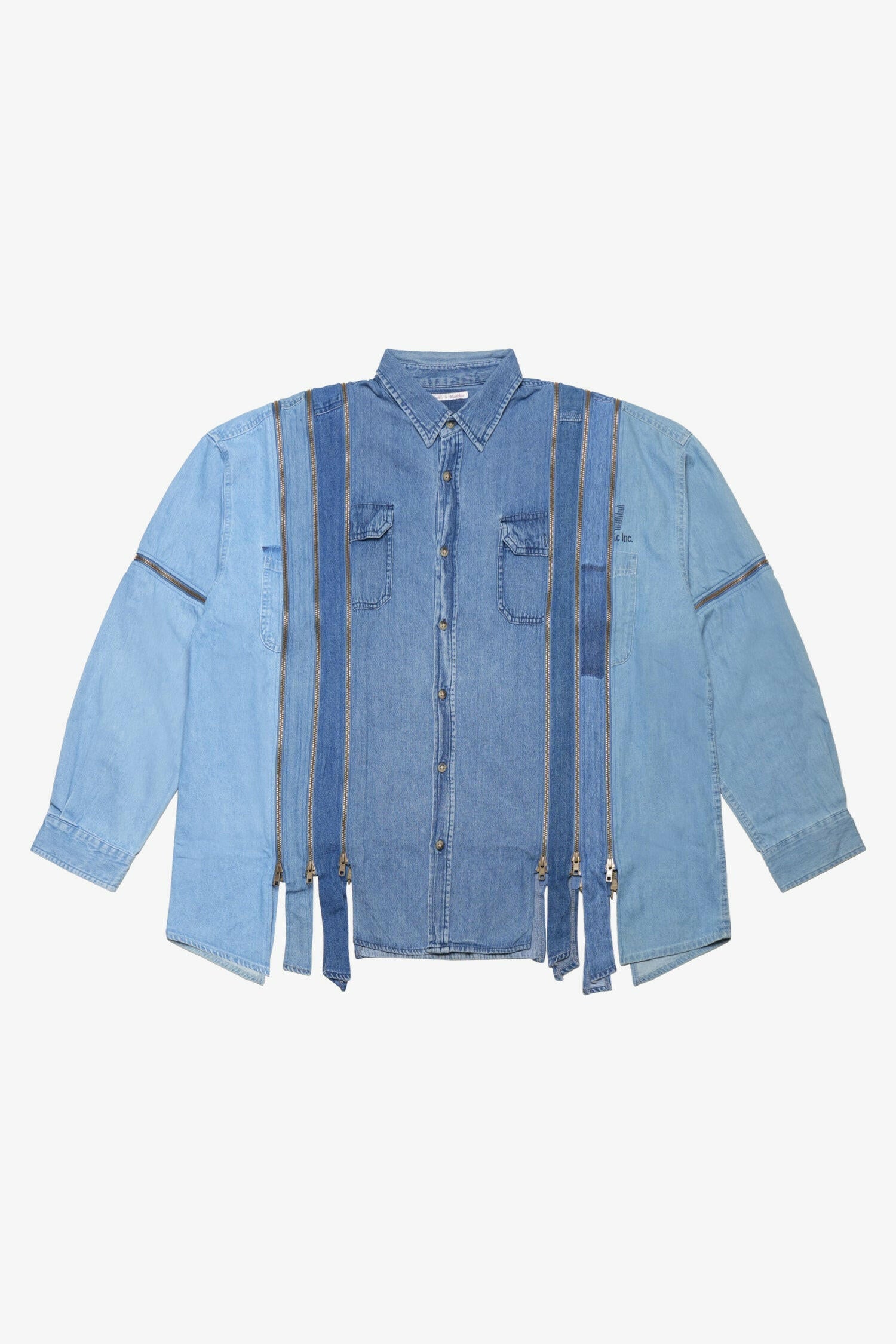 Rebuild Denim 7 Cuts Zipped Wide Shirt (A)- Selectshop FRAME