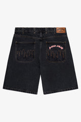 Logo Denim Shorts