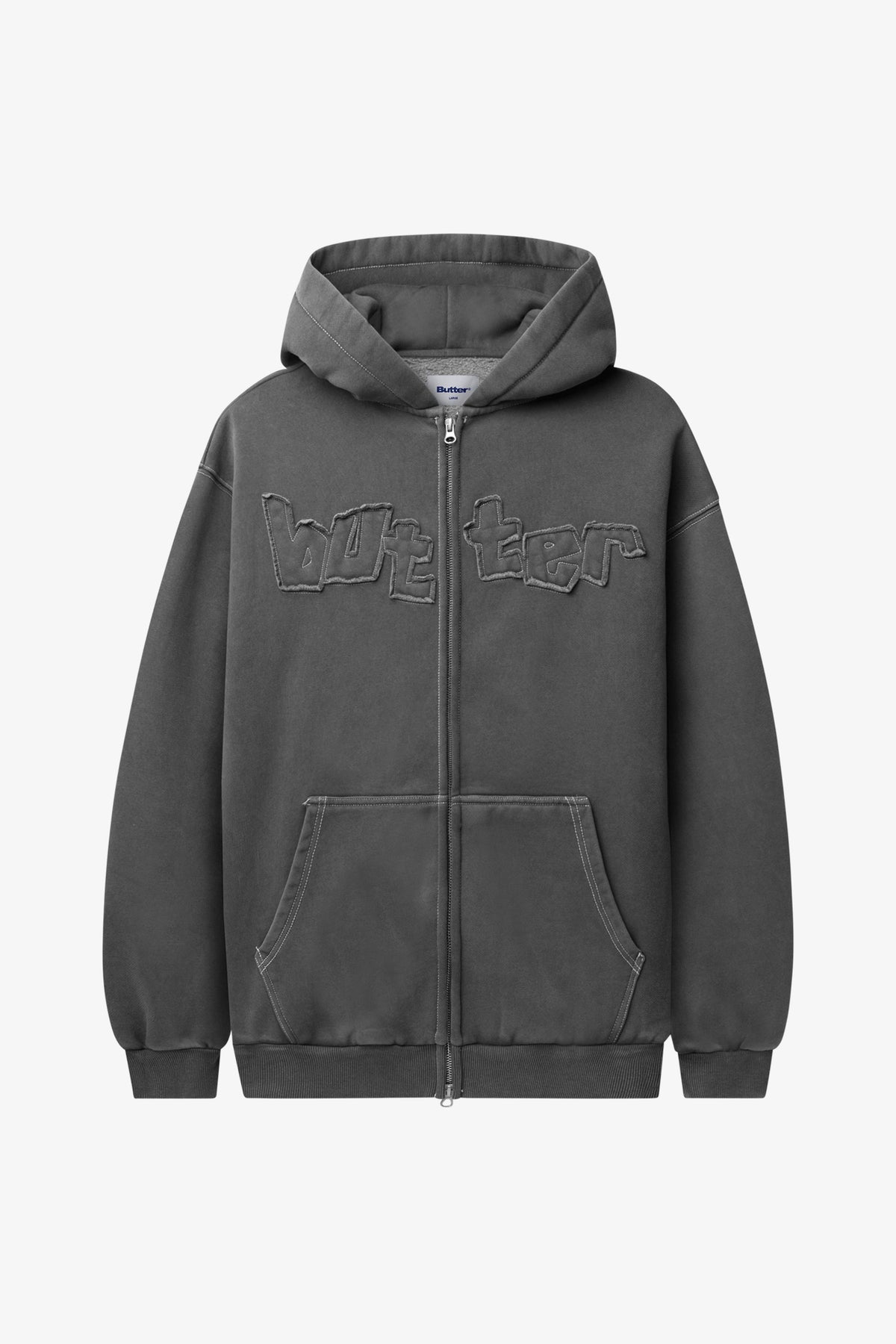 Mineral Wash Zip-Thru Hood- Selectshop FRAME