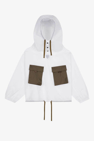 Translucent Military Smock Jacket