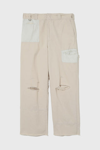 Patchwork Work Pants