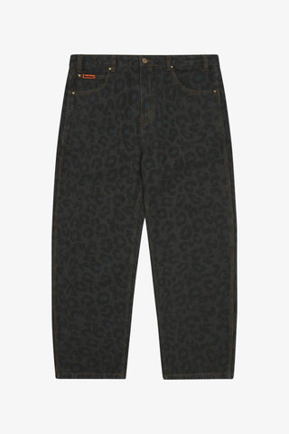 Leopard Denim Jeans