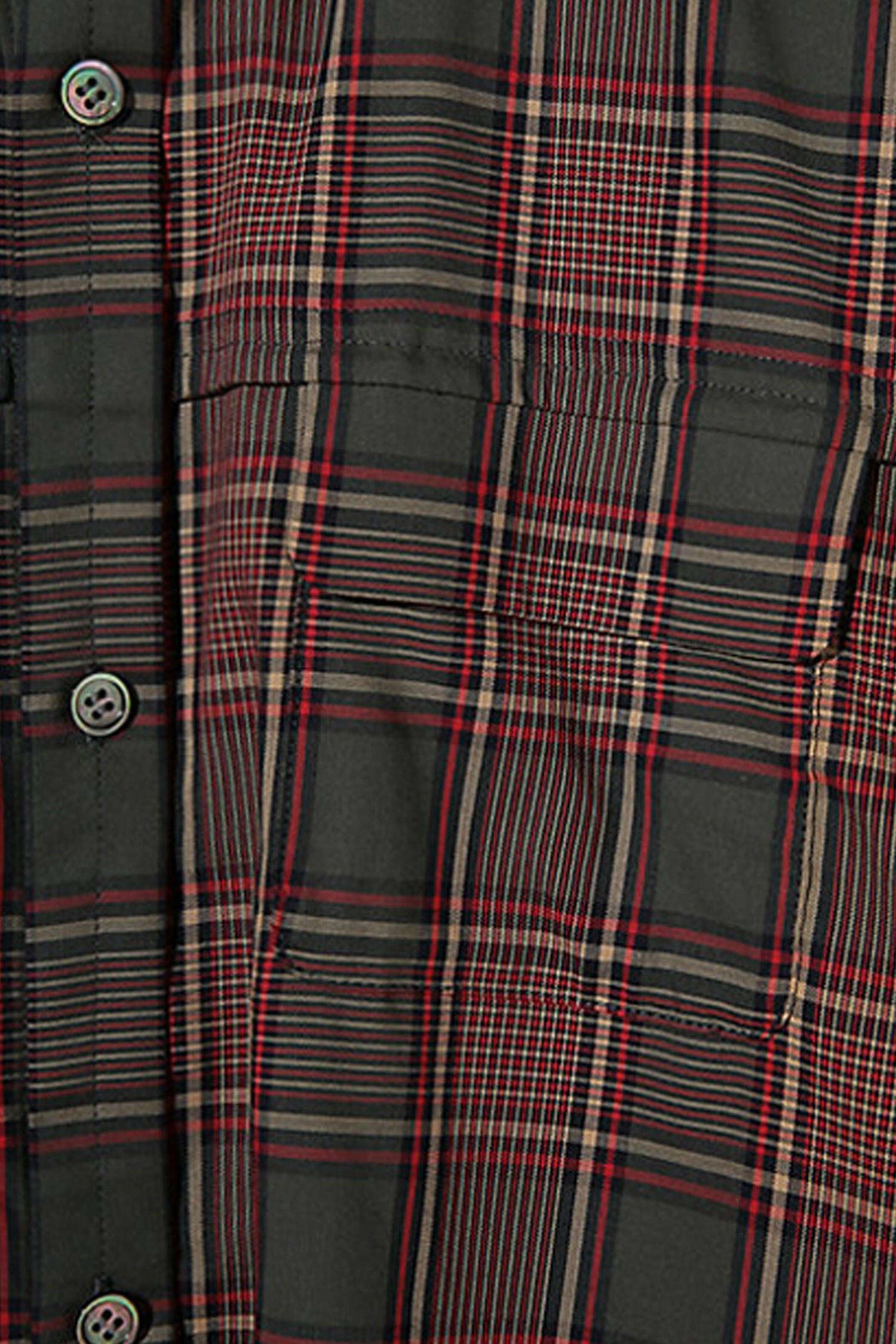 Selectshop FRAME - UNDERCOVER Oversized Two-Tone Check Shirt Shirt Dubai