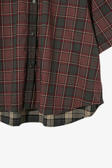 Selectshop FRAME - UNDERCOVER Oversized Two-Tone Check Shirt Shirt Dubai