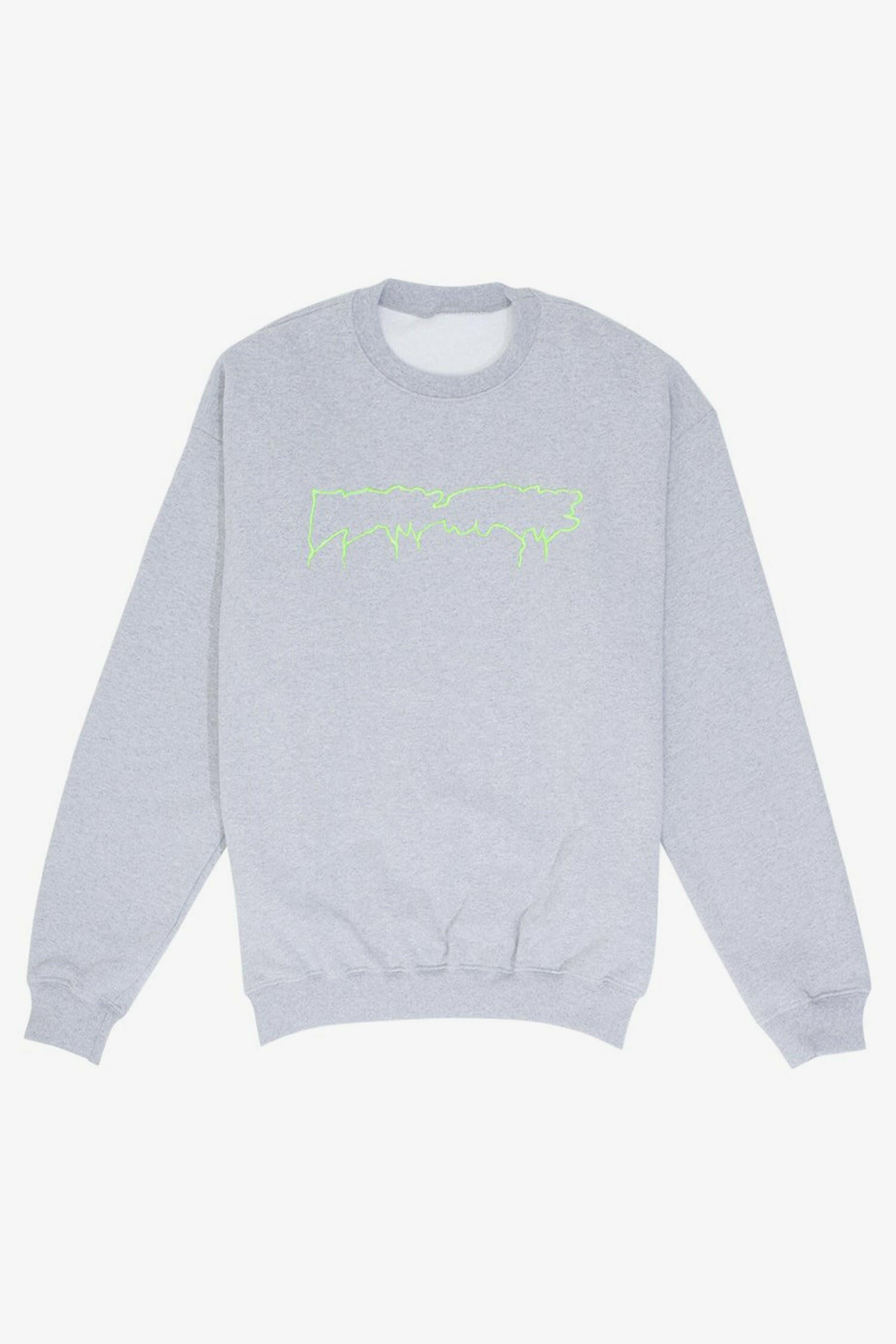 Selectshop FRAME - FUCKING AWESOME Reversible Empty Drip Crewneck Sweatshirt Dubai