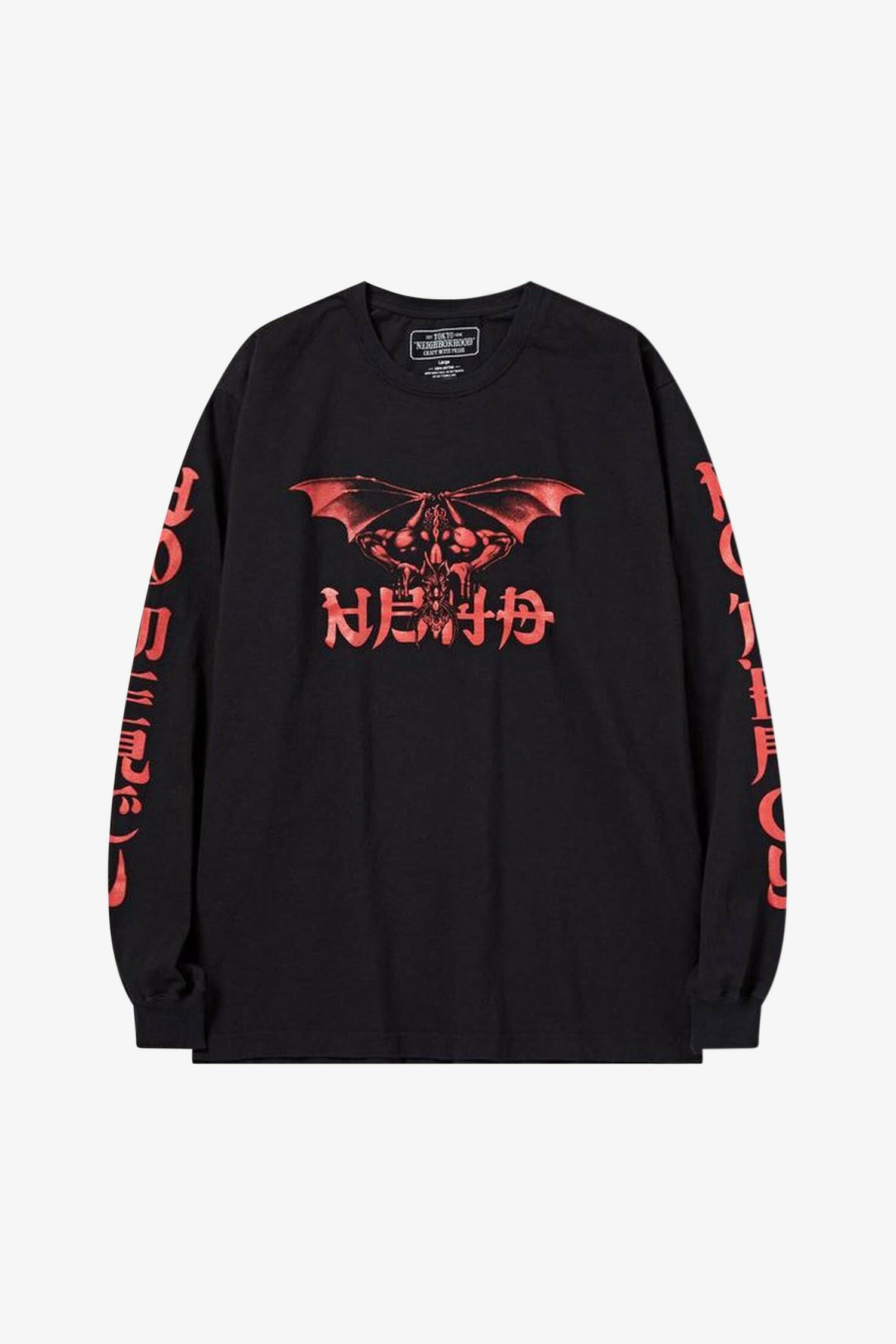 Selectshop FRAME - NEIGHBORHOOD No Mercy-1 / C-Tee . LS 티셔츠 두바이