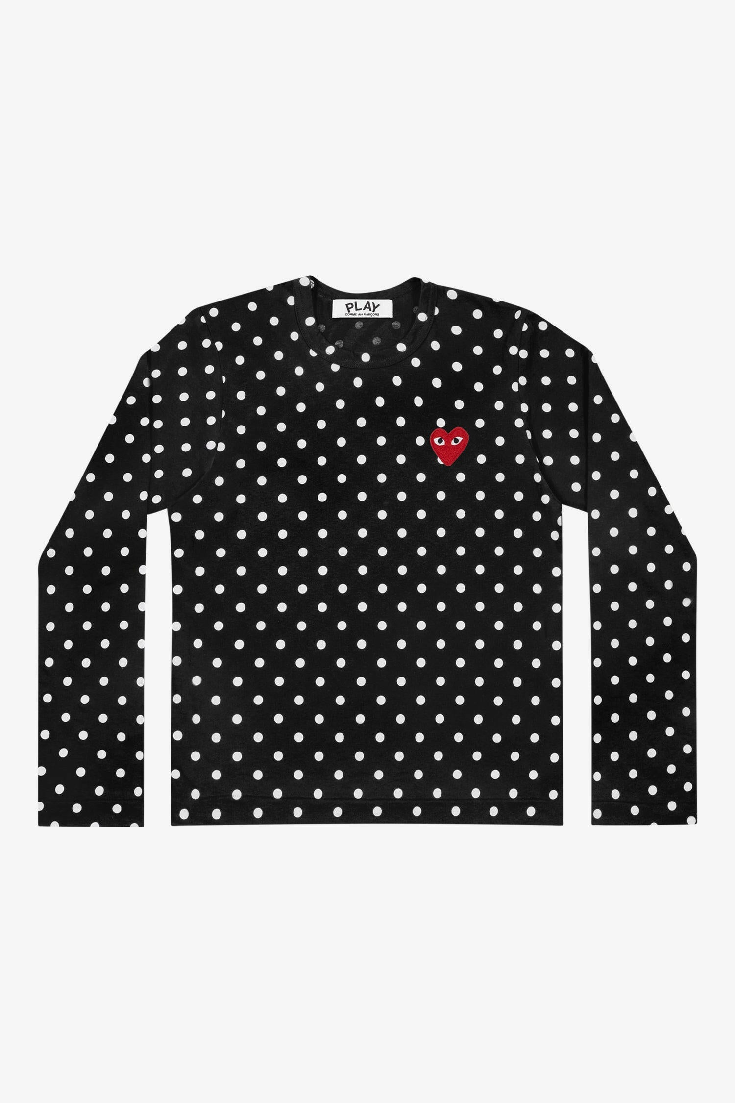 Selectshop FRAME - COMME DES GARCONS PLAY 폴카 도트 티셔츠 티셔츠 두바이