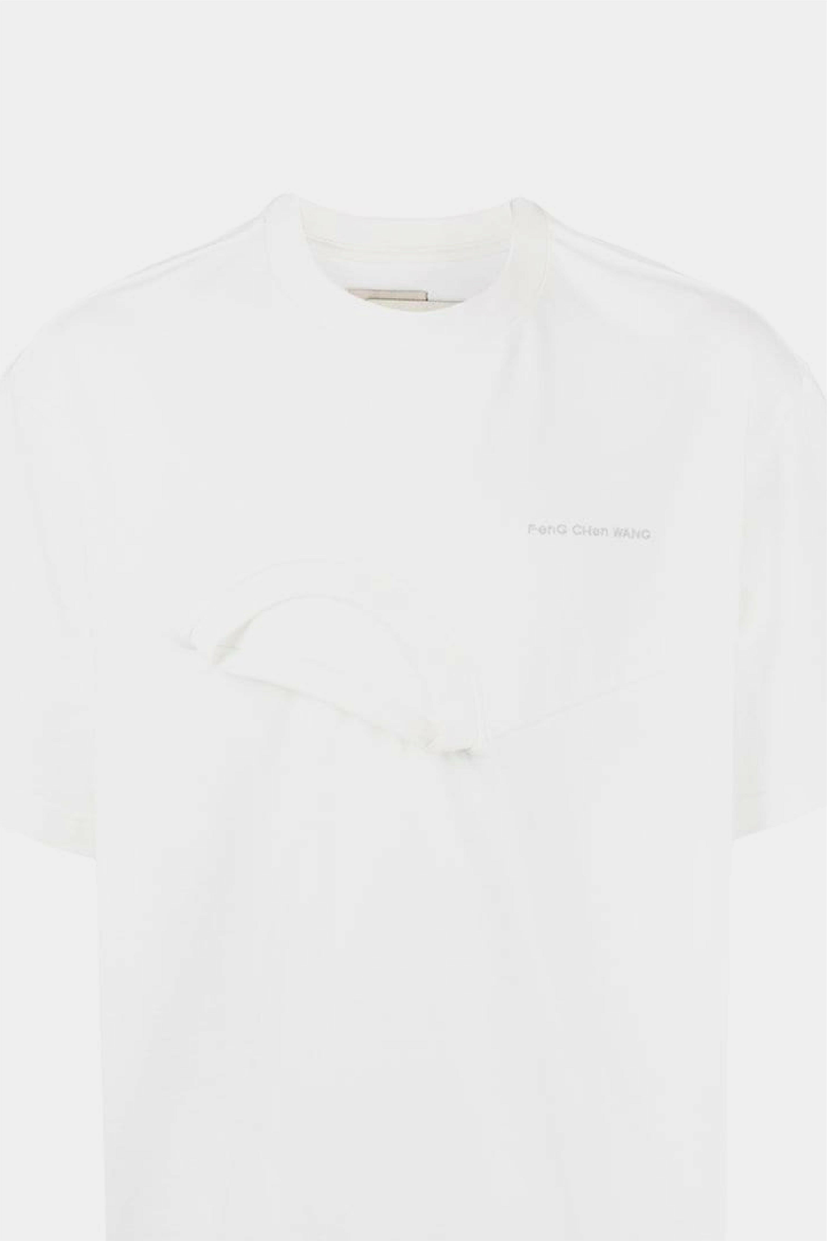 Selectshop FRAME - FENG CHEN WANG Panelled Collar Tee T-Shirts Dubai