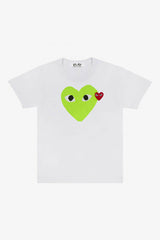 Selectshop FRAME - COMME DES GARCONS PLAY Big Lime Green Heart T-Shirt T-Shirt Dubai