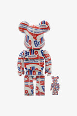 Selectshop FRAME - MEDICOM TOY Andy Warhol "Brillo" Be@rbrick 400% + 100% Collectibles Dubai