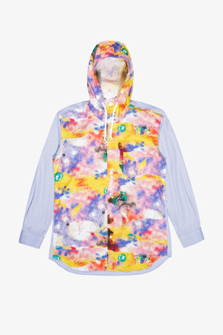 Futura Front Print Hooded Shirt