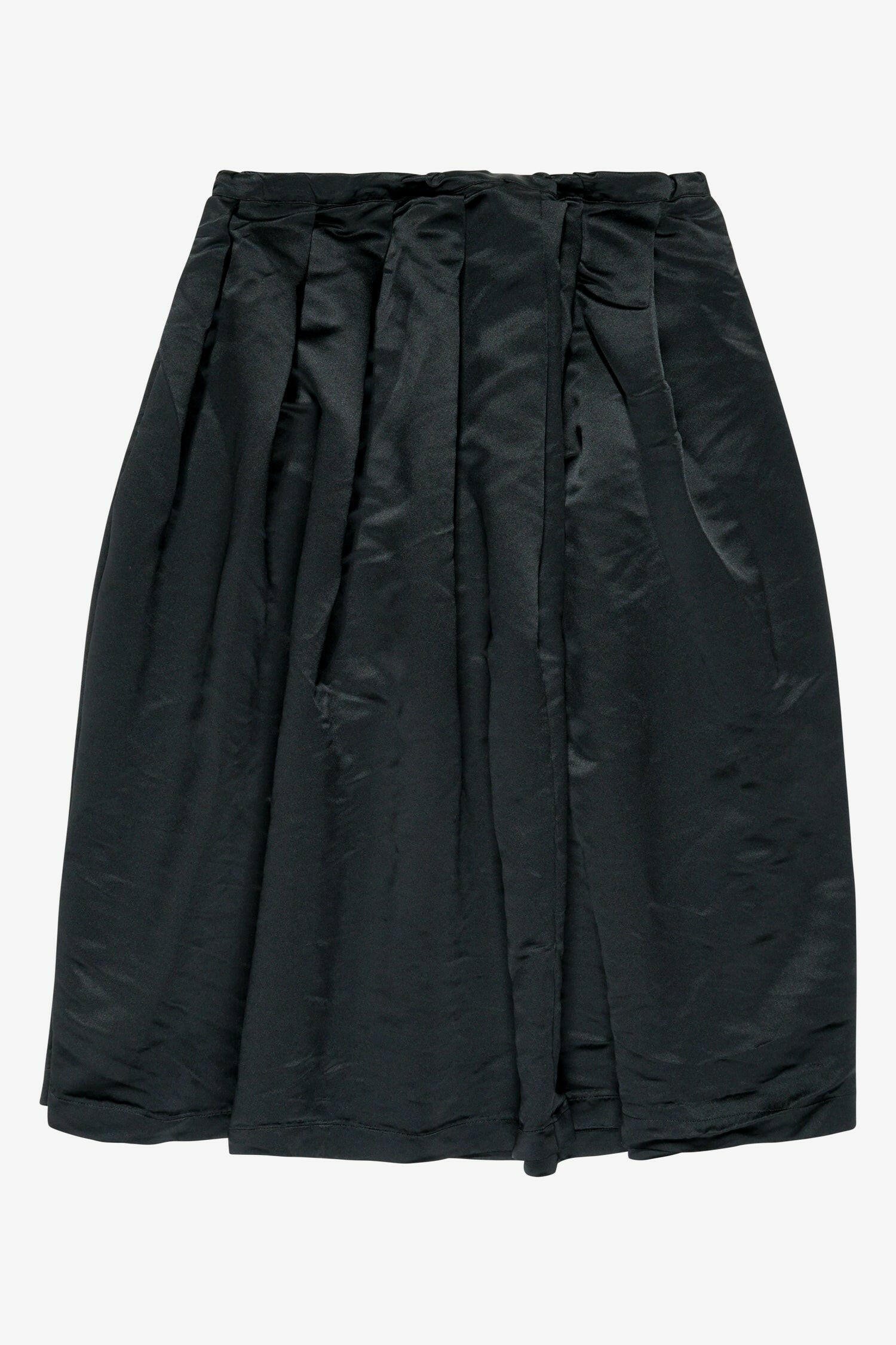 Selectshop FRAME - COMME DES GARCONS BLACK Satin Skirt Bottoms Dubai