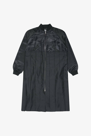 Deconstructed Pleated Satin Jacket