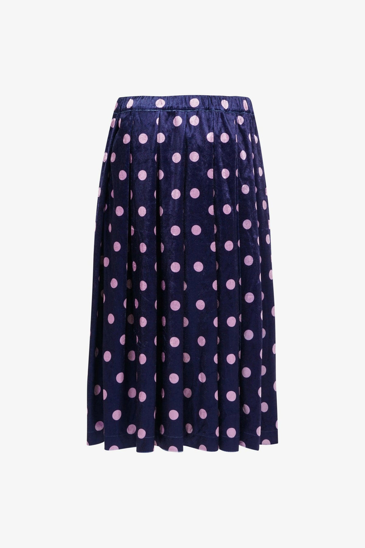 Selectshop FRAME - COMME DES GARÇONS GIRL Velvet Polka Midi Skirt Bottoms Dubai