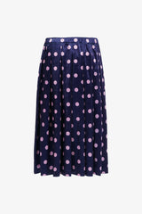 Selectshop FRAME - COMME DES GARÇONS GIRL Velvet Polka Midi Skirt Bottoms Dubai