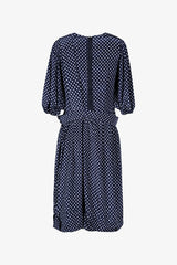 Selectshop FRAME - COMME DES GARÇONS COMME DES GARÇONS Polka Dot Satin Overlay Jump Dress Dresses Dubai