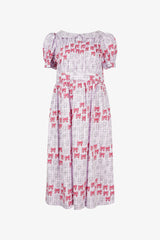 Selectshop FRAME - COMME DES GARÇONS GIRL Minni Bow Balloon Sleeves Dress Dress Dubai