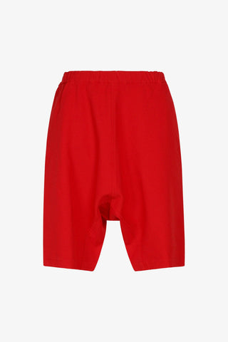 Dropped-Crotch Knee Length Shorts