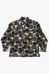 Selectshop FRAME - FUCKING AWESOME Patchwork Long Sleeve Button Up Shirt Shirts Dubai