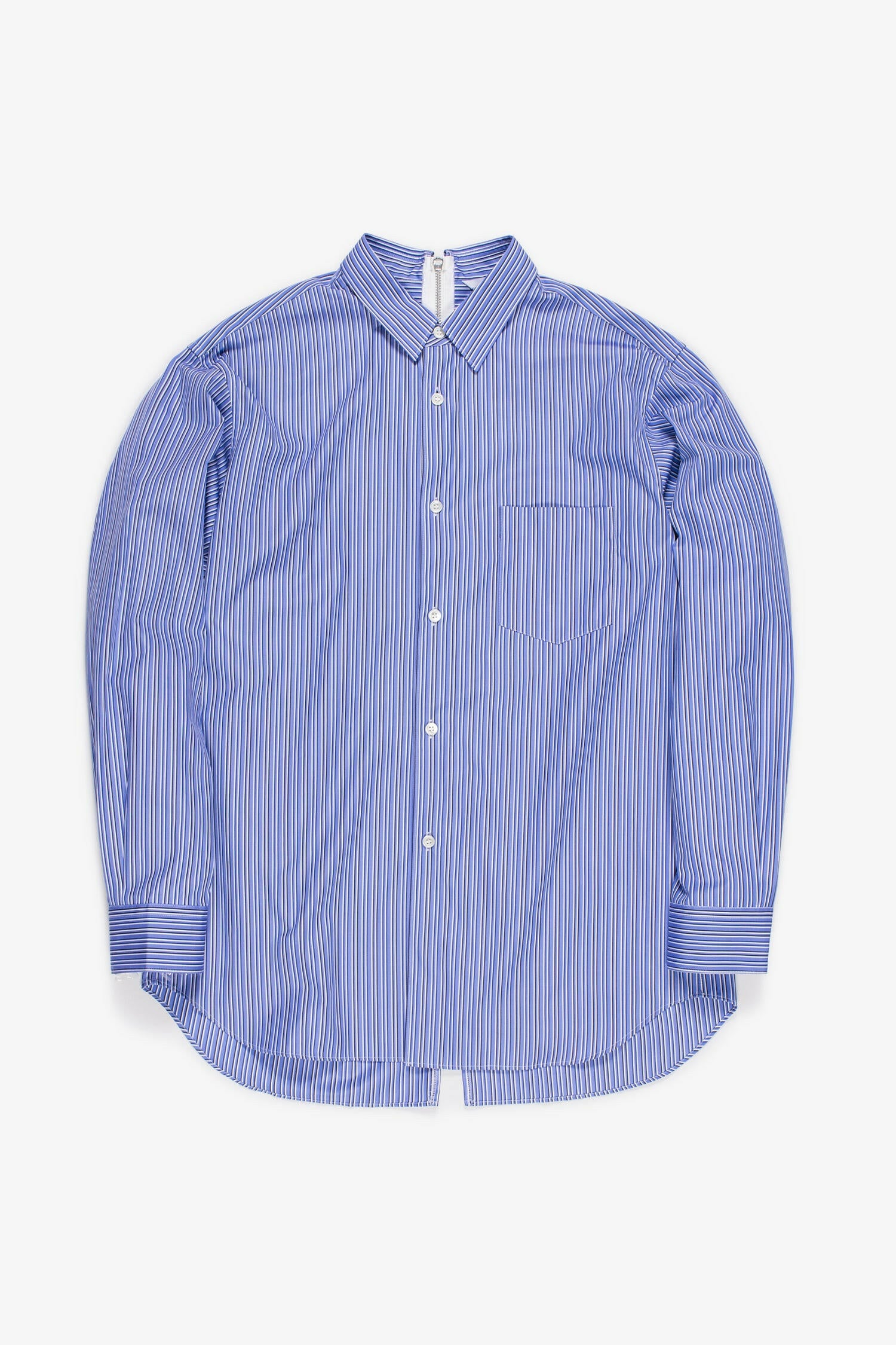 Selectshop FRAME - COMME DES GARÇONS SHIRT Striped Zip-Up Shirt Shirt Dubai