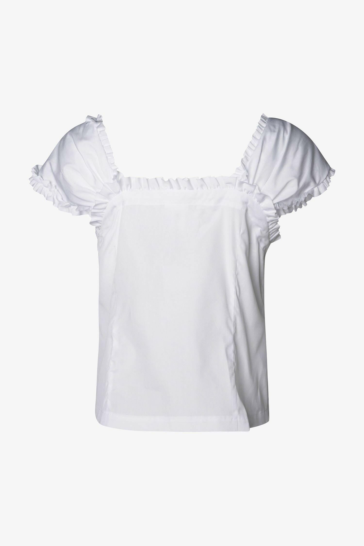 Selectshop FRAME - COMME DES GARÇONS GIRL Ruffle-Detail Sleeveless Blouse Shirts Dubai