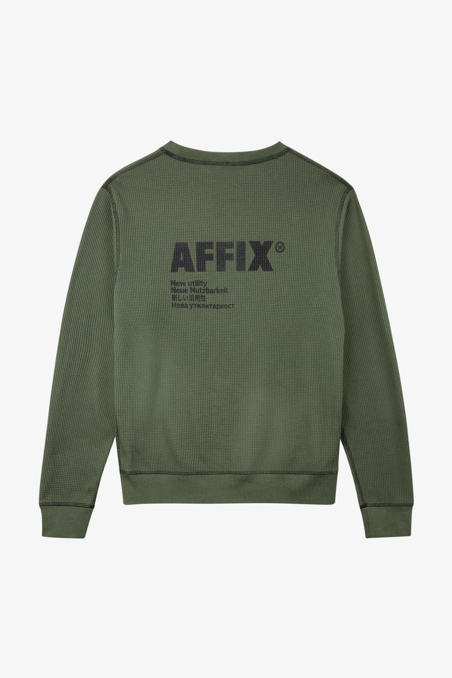 Selectshop FRAME - AFFIX Standardised Logo Sweatshirt Sweats-knits Dubai