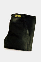 Selectshop FRAME - IGGY Black Distressed Denim Bottoms Dubai