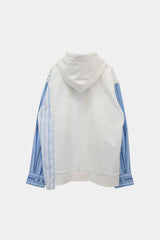 Selectshop FRAME - FENG CHEN WANG Jersey Shirting Panelled Hoodie Sweats-knits Dubai