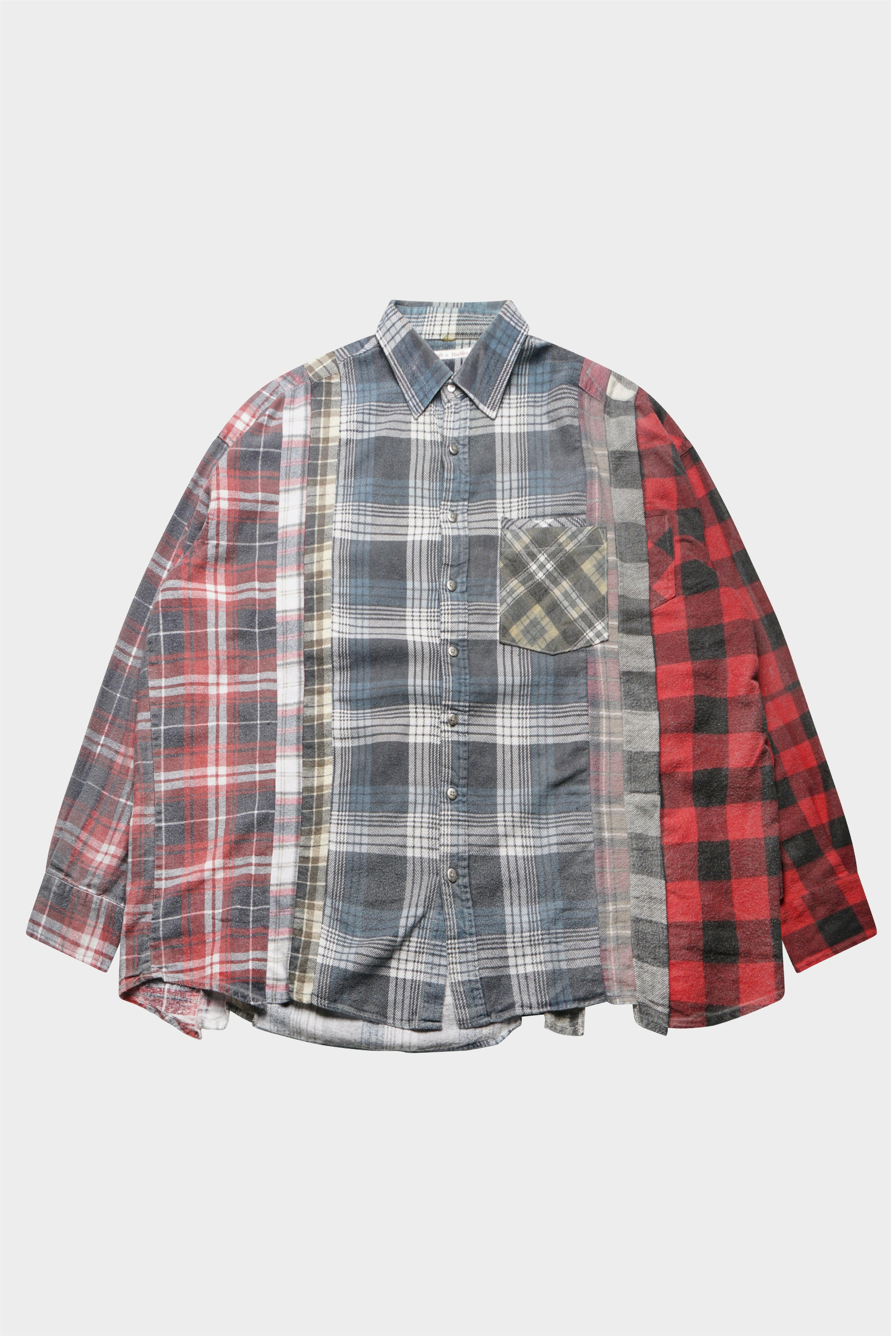 Selectshop FRAME - NEEDLES Reflection 7 Cuts Wide Flannel Shirt Shirts Concept Store Dubai