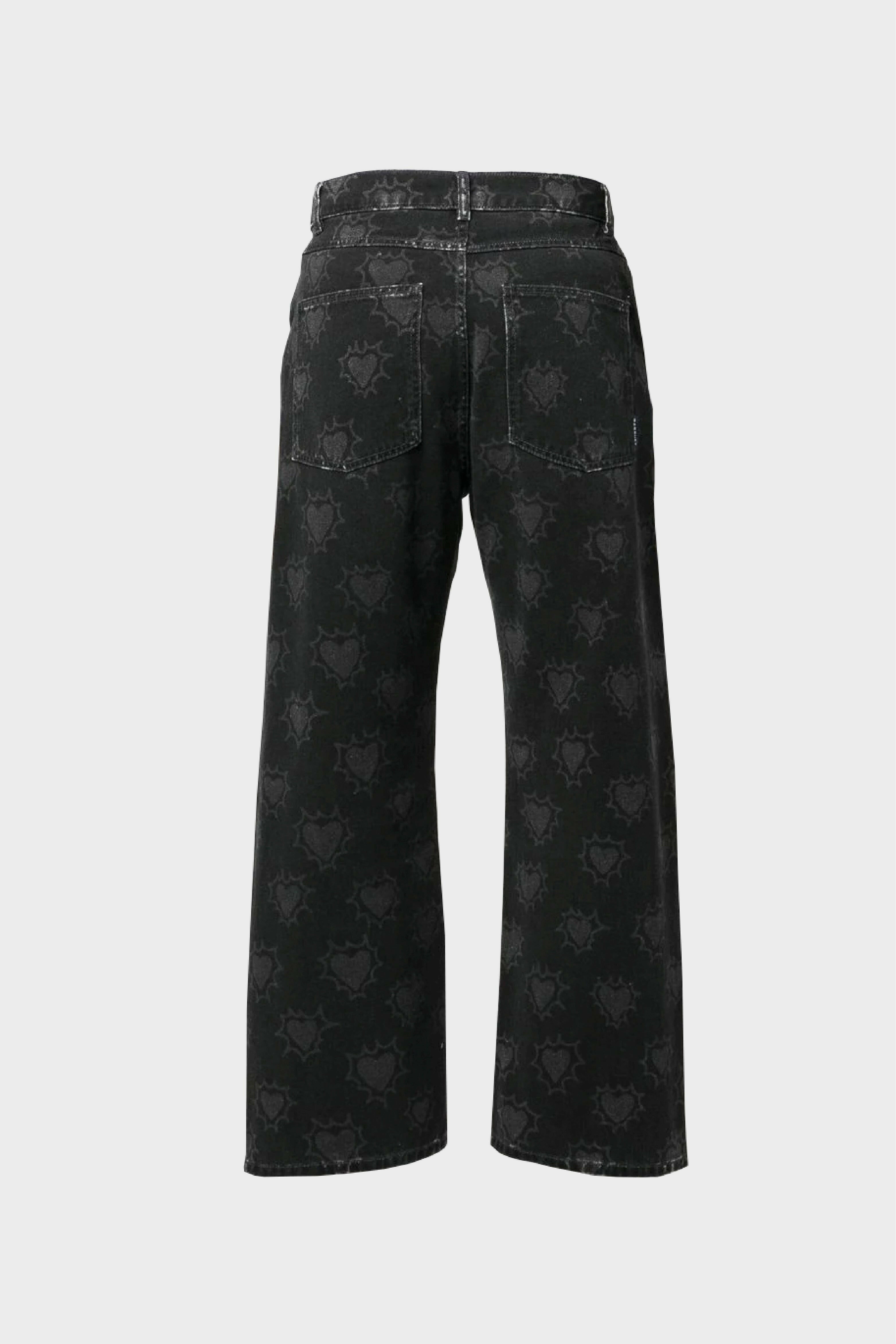 Selectshop FRAME - RASSVET Hearts Print Denim Bottoms Concept Store Dubai