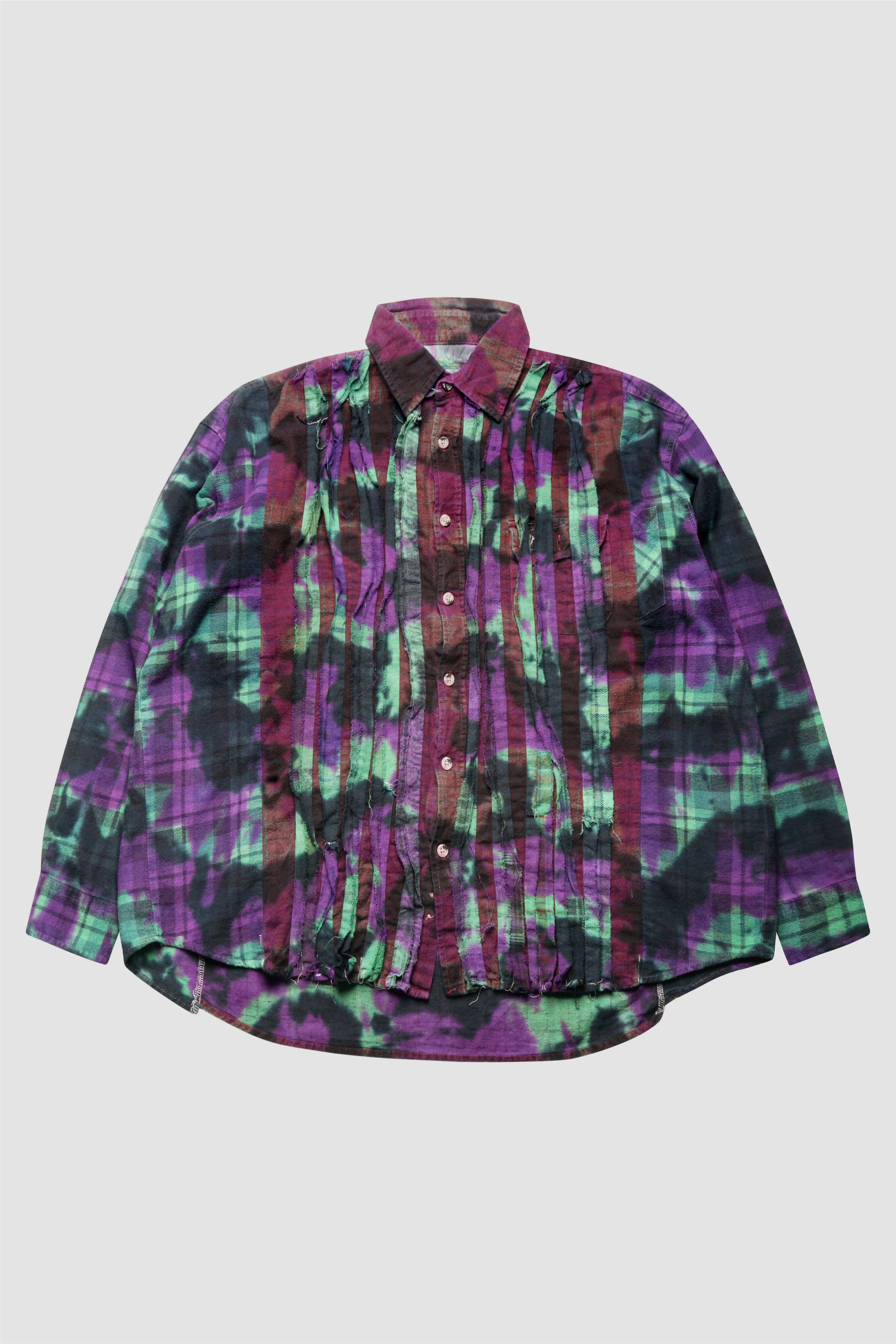 Selectshop FRAME - NEEDLES Ribbon Wide Flannel Shirt Shirts Concept Store Dubai