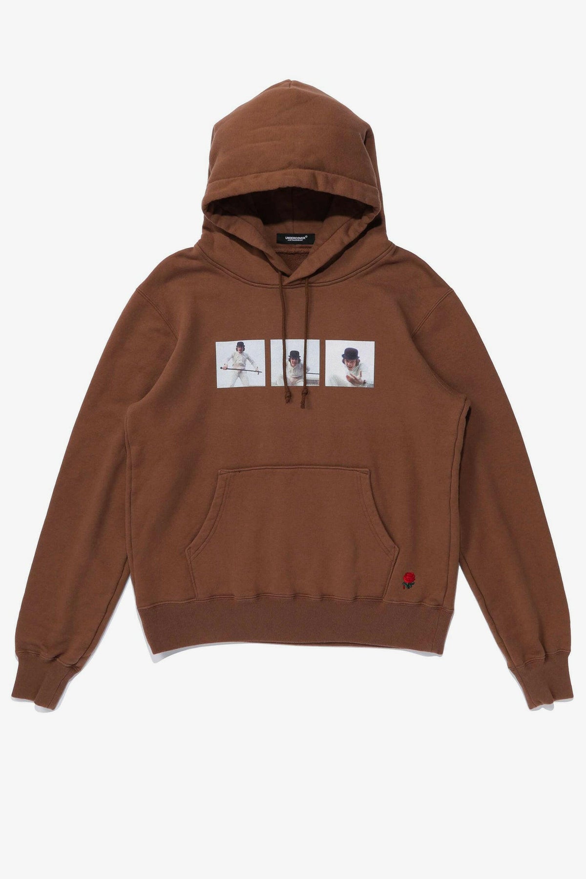 Selectshop FRAME - UNDERCOVER 시계줄 오렌지 프린트 후디 스웨트셔츠 두바이