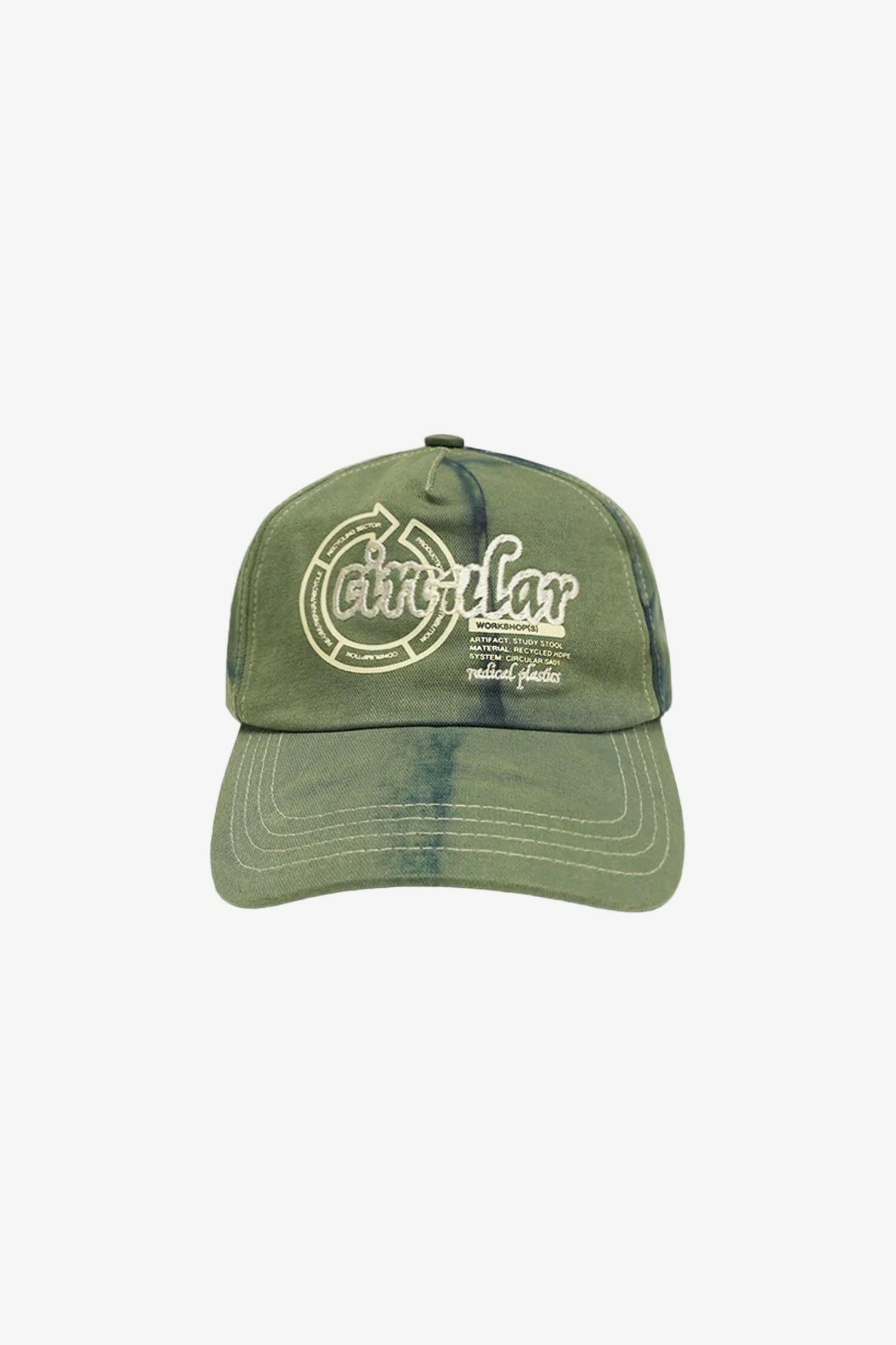 Circular Design Cap Tie Dye Green- Selectshop FRAME