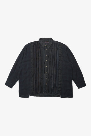 Ribbon Wide Flannel Shirt