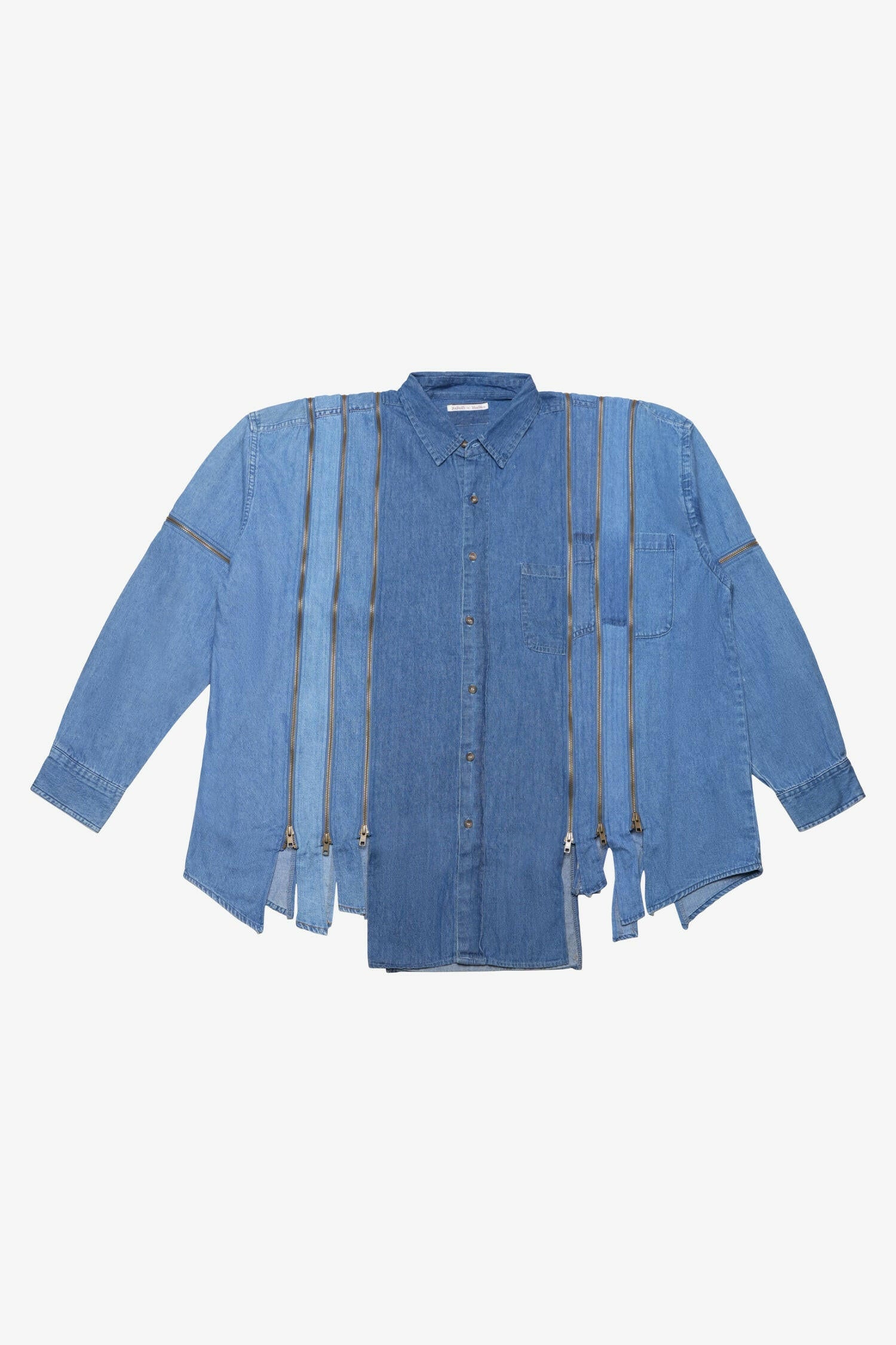 Rebuild Denim 7 Cuts Zipped Wide Shirt (B)- Selectshop FRAME