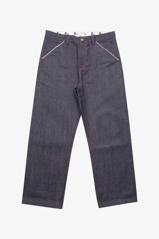 Selvedge 牛仔裤工人俱乐部长裤