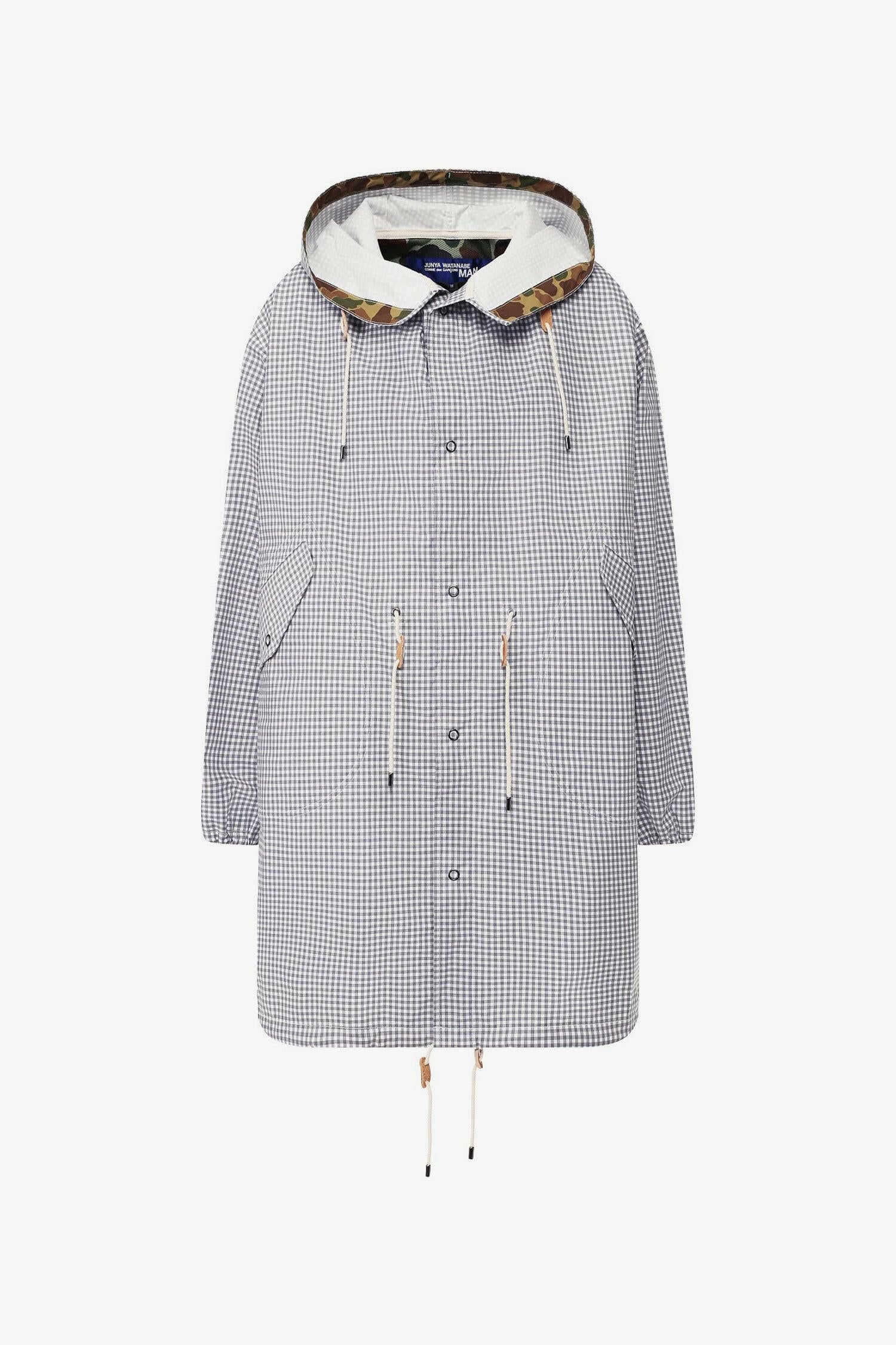 Selectshop FRAME - JUNYA WATANABE MAN Check Print Hooded Coat Outerwear Dubai