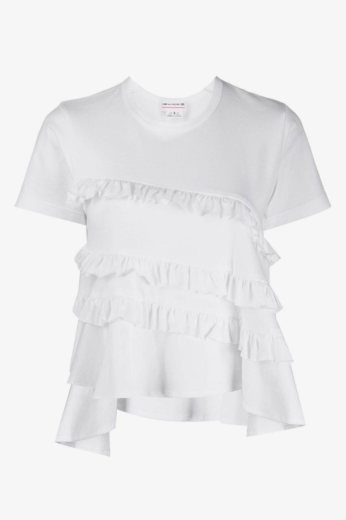 Selectshop FRAME - COMME DES GARÇONS GIRL Ruffle Trim T-shirt T-Shirt Dubai