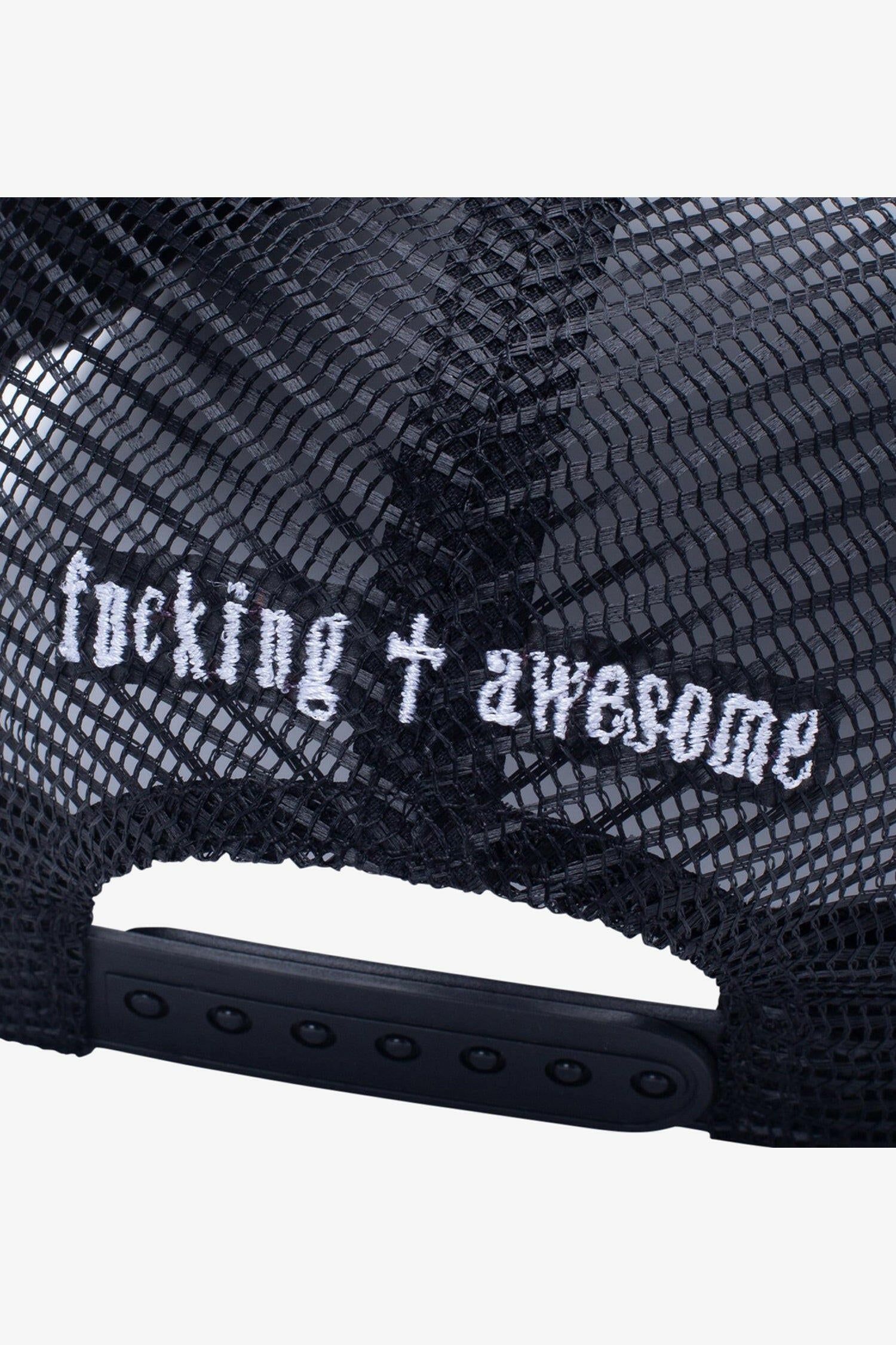 Selectshop FRAME -FUCKING AWESOME Heavy Metal Mesh Snapback All-Accessories Dubai