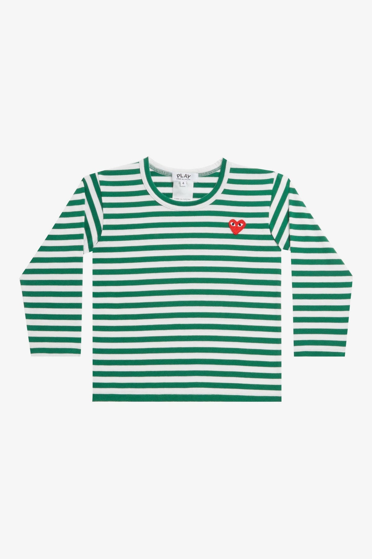 Selectshop  COMME DES GARCONS -COMME DES GARCONS PLAY 绿色条纹长袖儿童迪拜店