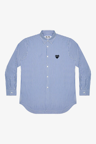 Black Heart Striped Shirt