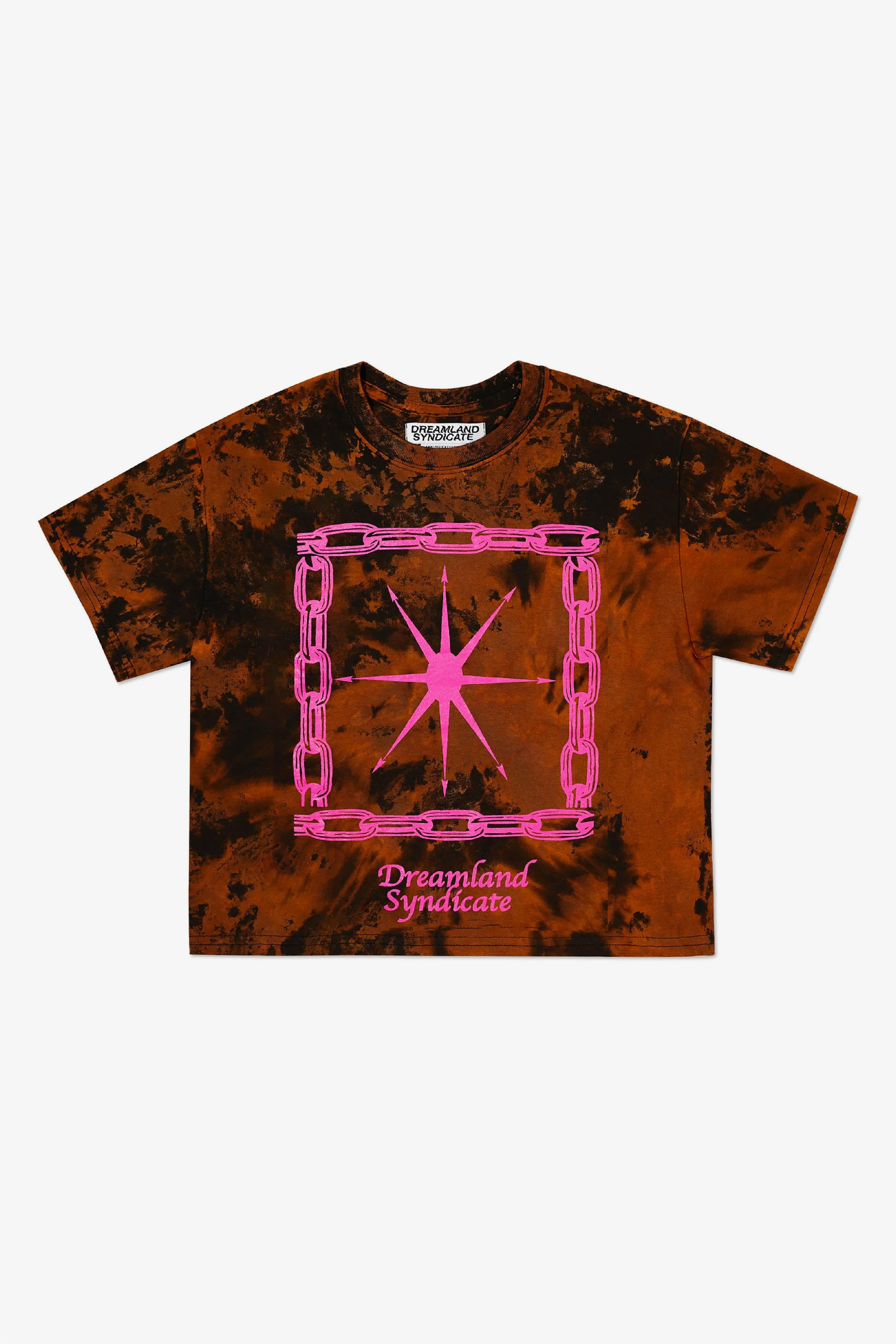 Selectshop FRAME - DREAMLAND SYNDICATE Chains Cropped Tee T-Shirts Dubai