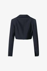 Selectshop FRAME - COMME DES GARCONS GIRL Single Breasted Cropped Blazer Outerwear Dubai