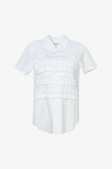 Selectshop FRAME - COMME DES GARCONS GIRL Layered Collar Short Sleeve Shirt Shirts Dubai